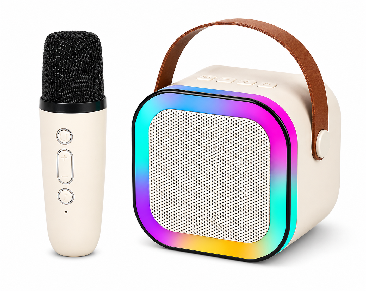 Wireless Mini Portable Bluetooth Speaker with Microphone & LED Lights