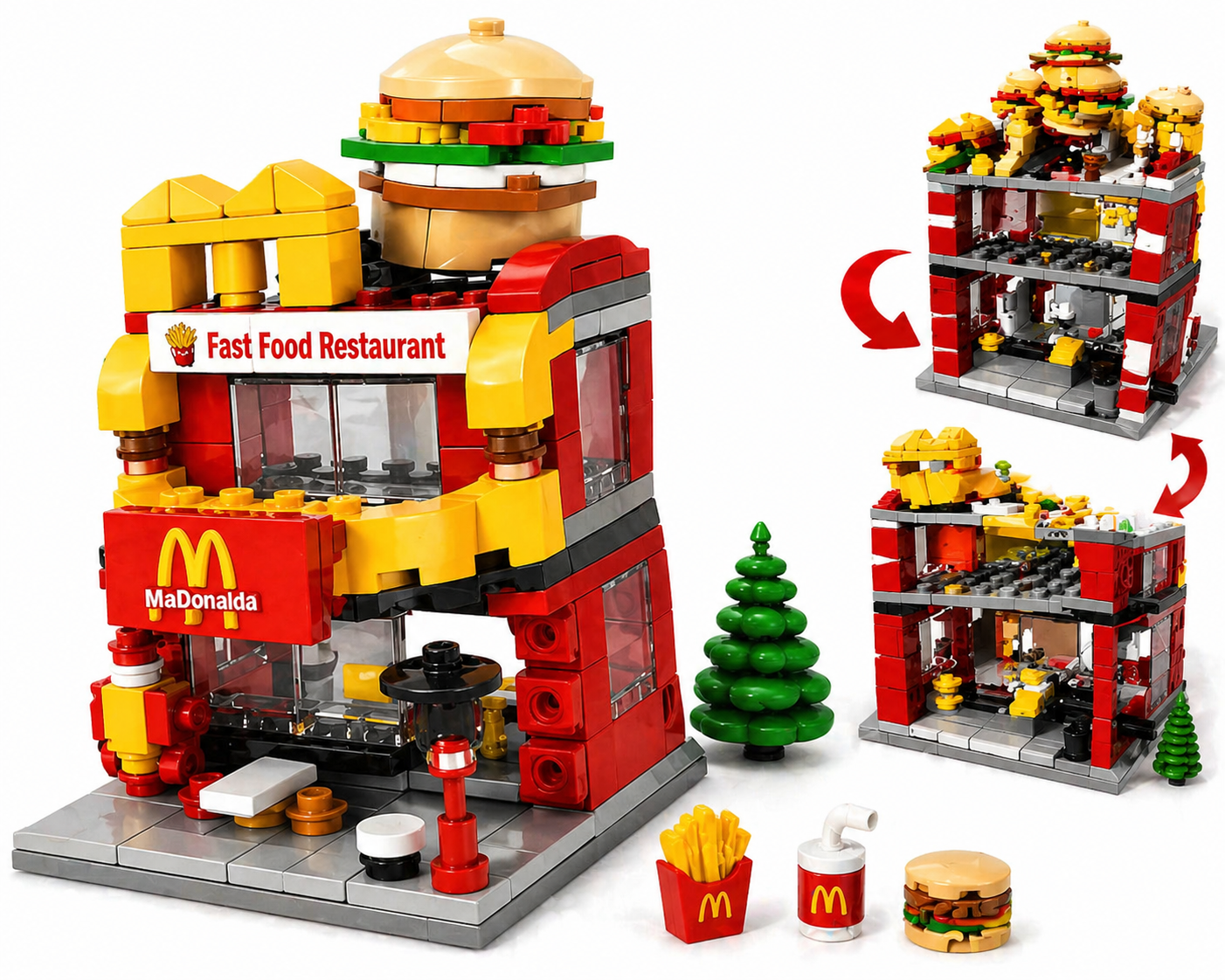 Mini Street Building Blocks Set