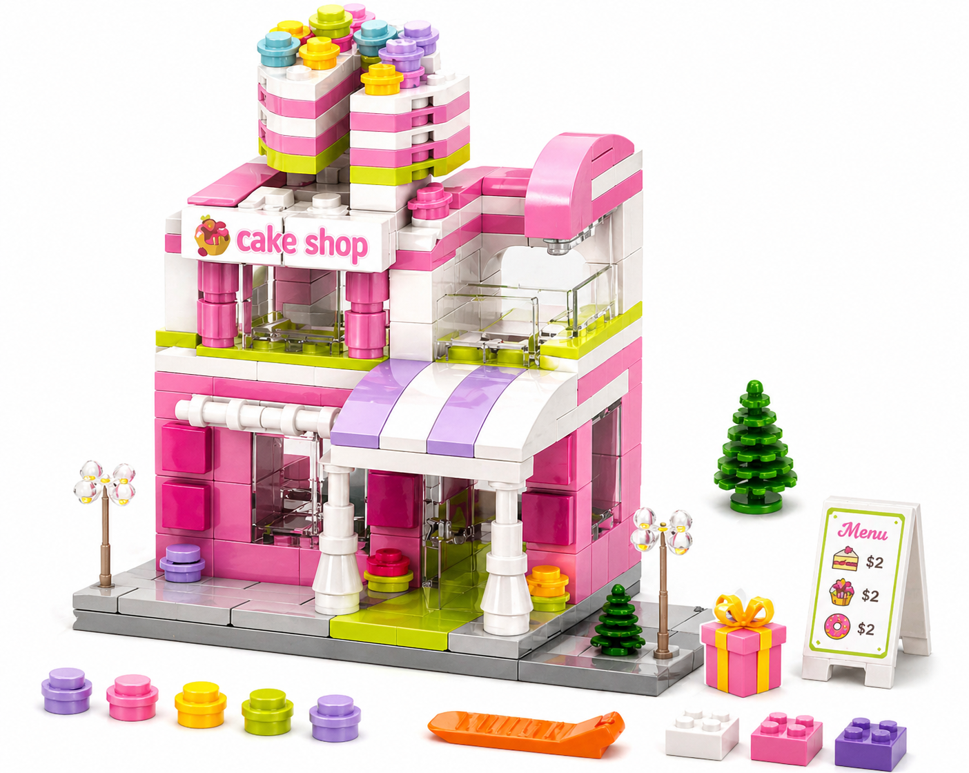 Mini Cake Shop Building Blocks Set