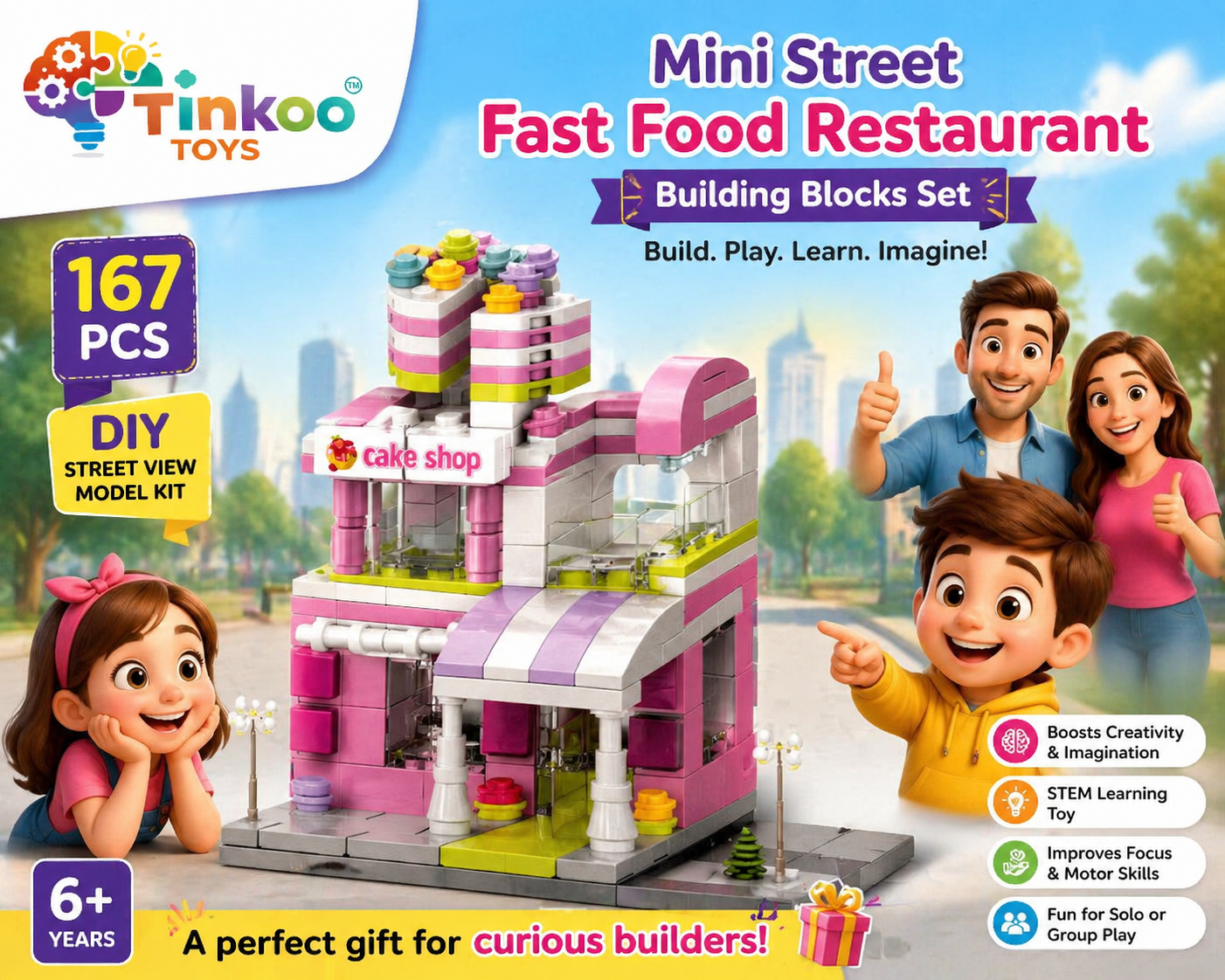 Mini Cake Shop Building Blocks Set - Image 7