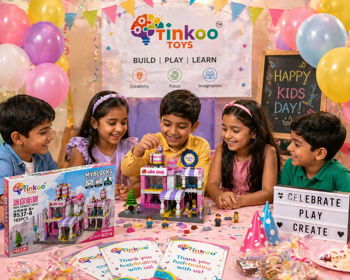 Mini Cake Shop Building Blocks Set - Image 3