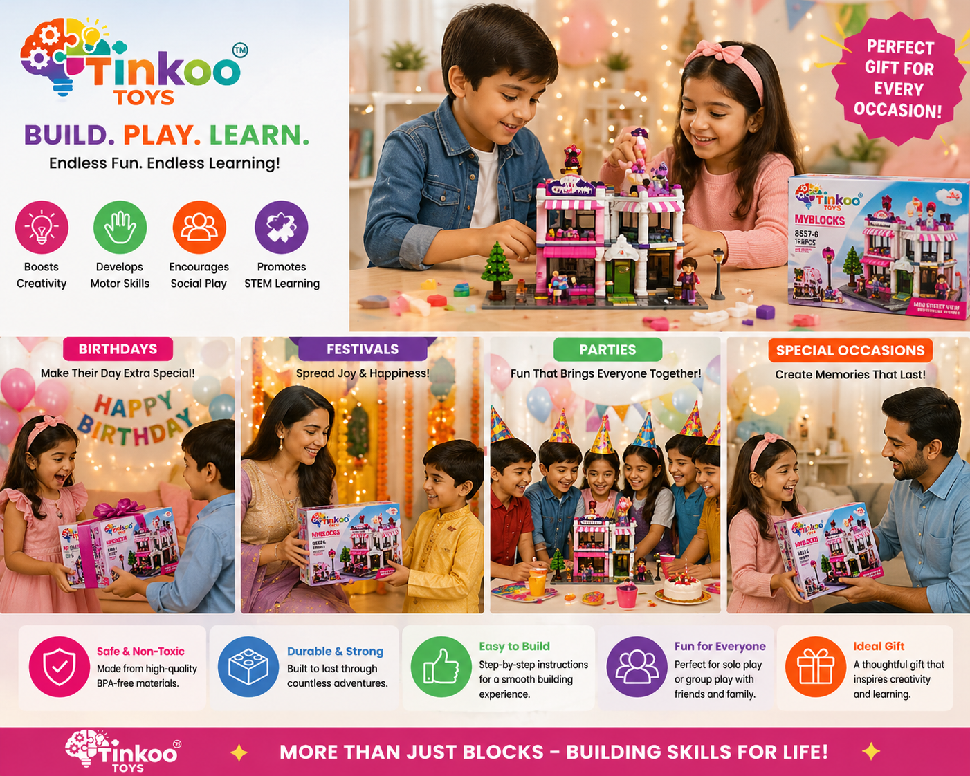 Mini Cake Shop Building Blocks Set - Image 6